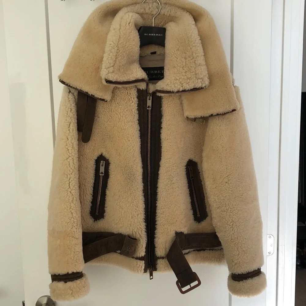 Burberry Runway AW18 Double Collar Shearling Aviator Jacket - Picture 2 of 16